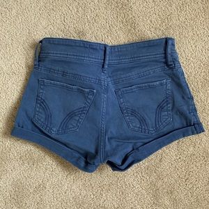 Blue Hollister low rise shorts